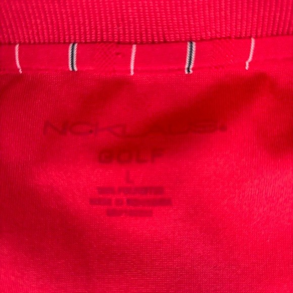 Nicklaus Golf Polo Lot of 2 Men's Shirts Striped Moisture Wicking Athletic Large - Picture 6 of 15